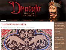 Tablet Screenshot of draculahistoryandmyth.com